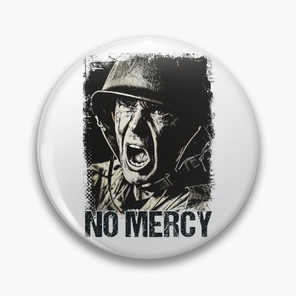 Item preview, NO MERCY Veteran Soldier Vintage Style Artwork Warrior Motto designed and sold by Naumovski.