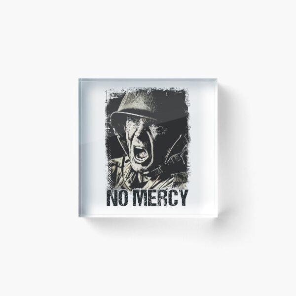 Item preview, NO MERCY Veteran Soldier Vintage Style Artwork Warrior Motto designed and sold by Naumovski.