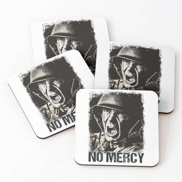 Item preview, NO MERCY Veteran Soldier Vintage Style Artwork Warrior Motto designed and sold by Naumovski.