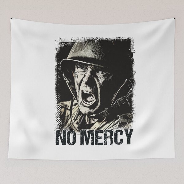 Item preview, NO MERCY Veteran Soldier Vintage Style Artwork Warrior Motto designed and sold by Naumovski.