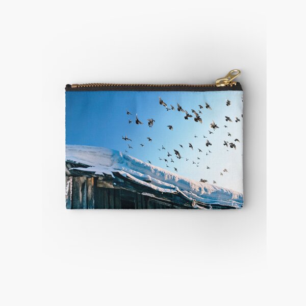 Item preview, Birds Fly Over the Snow Covered Roof designed and sold by JoyforU.