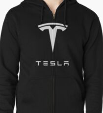 tesla Zipped Hoodie