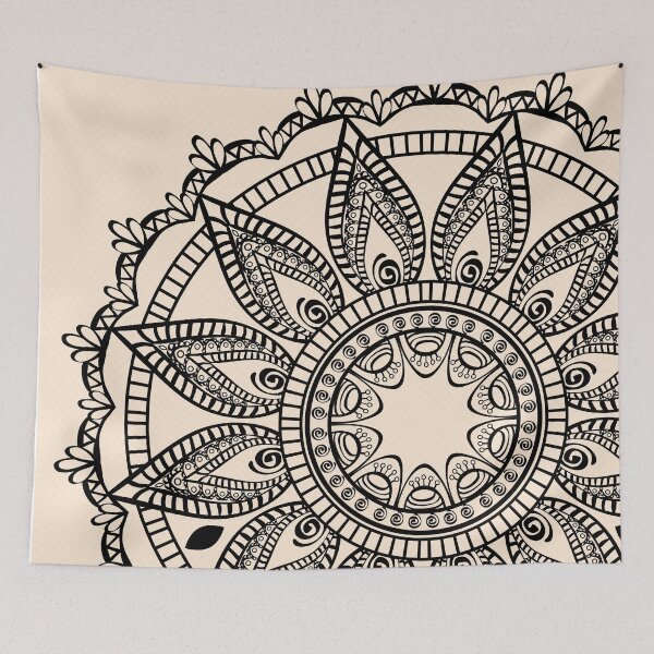 Item preview, Pink Circle mandala. Square mandala. Home decoration designed and sold by soniaaseguin.