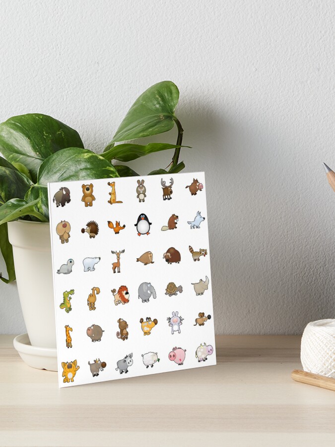 choose large sticker!* Mega Cute Animals #1 Sticker for Sale by