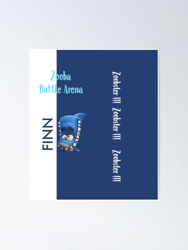 "Zooba battle arena Finn backpack" Poster for Sale by Mnlv Redbubble