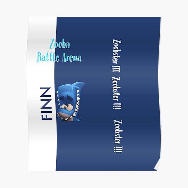 "Zooba battle arena Finn backpack" Poster for Sale by Mnlv Redbubble