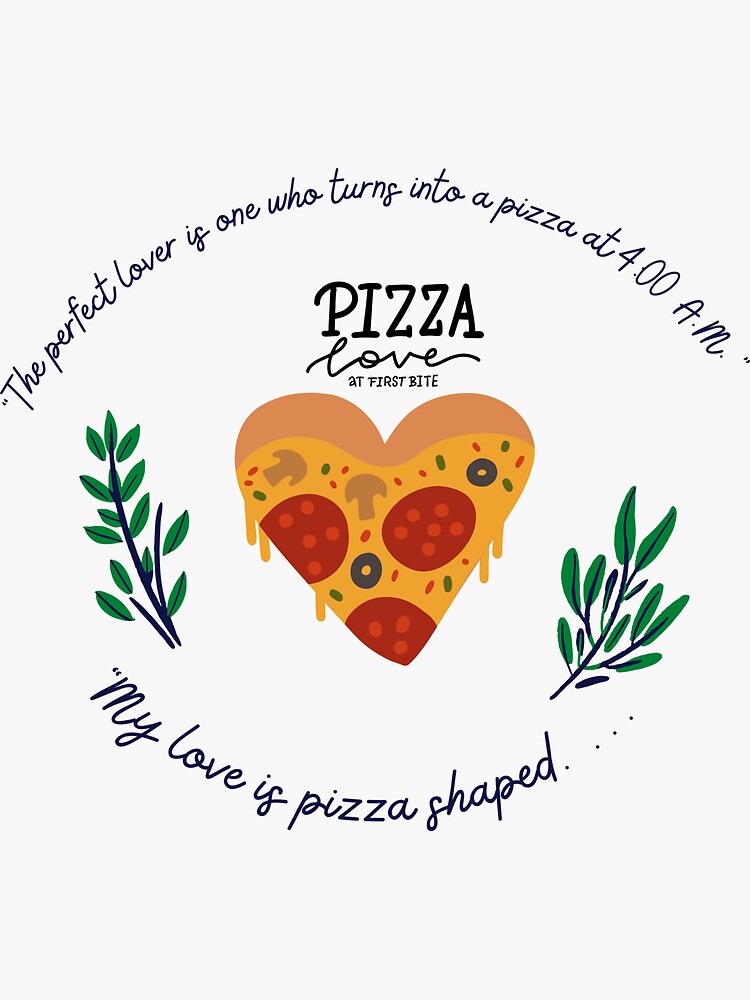 " pizza lovepizza slice fast food design" Sticker for Sale by