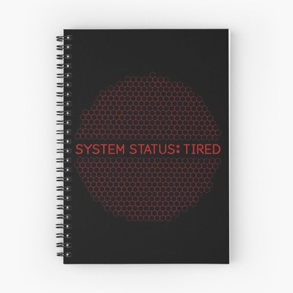Item preview, System Status: Tired - Red designed and sold by Timebird.