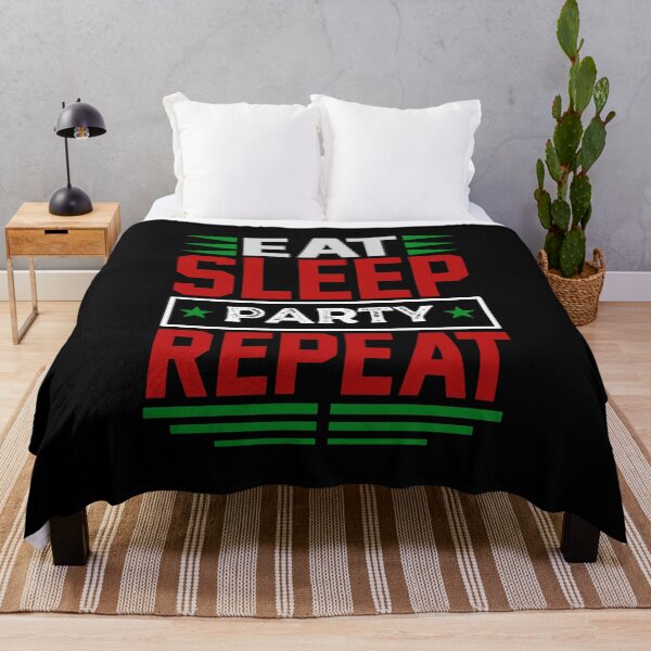 Item preview, Eat. Sleep. Party. Repeat. (Dark) designed and sold by the-krisney-way.