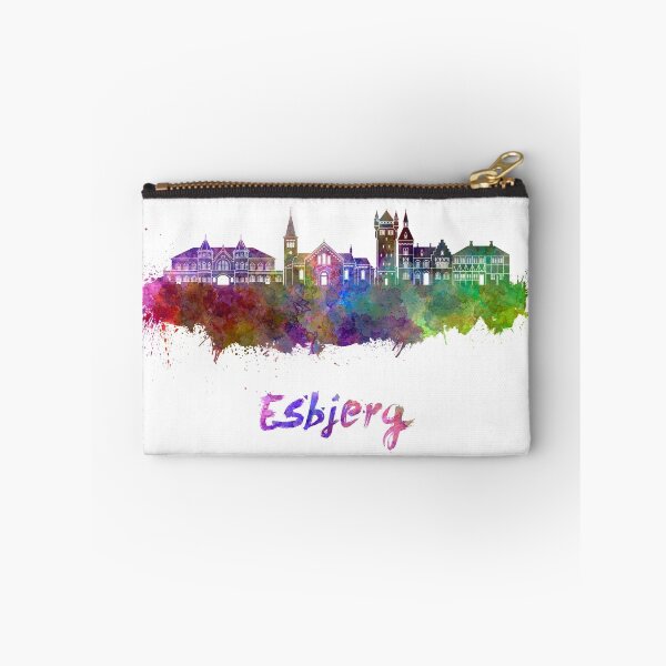 Item preview, Esbjerg skyline in watercolor designed and sold by paulrommer.