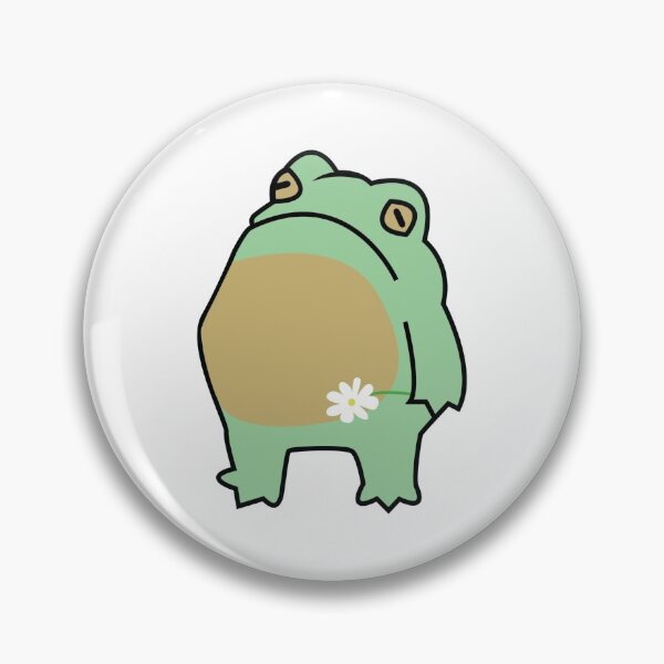 Item preview, frog with flower designed and sold by SKdarealshop.