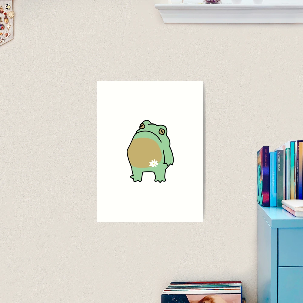 frog with flower Art Print for Sale by SKdarealshop