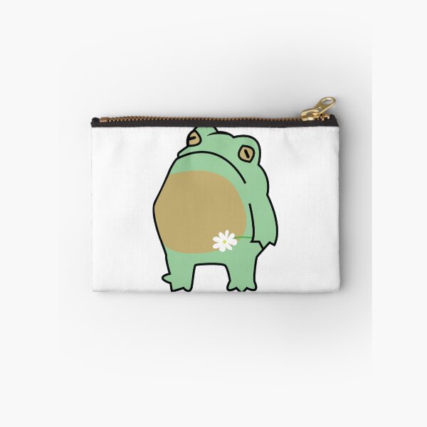 Item preview, frog with flower designed and sold by SKdarealshop.