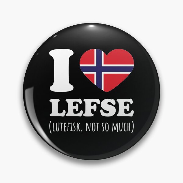 Item preview, I Love Lefse Lutefisk, Not So Much Norway Flag designed and sold by Huhnerdieb Apparel.