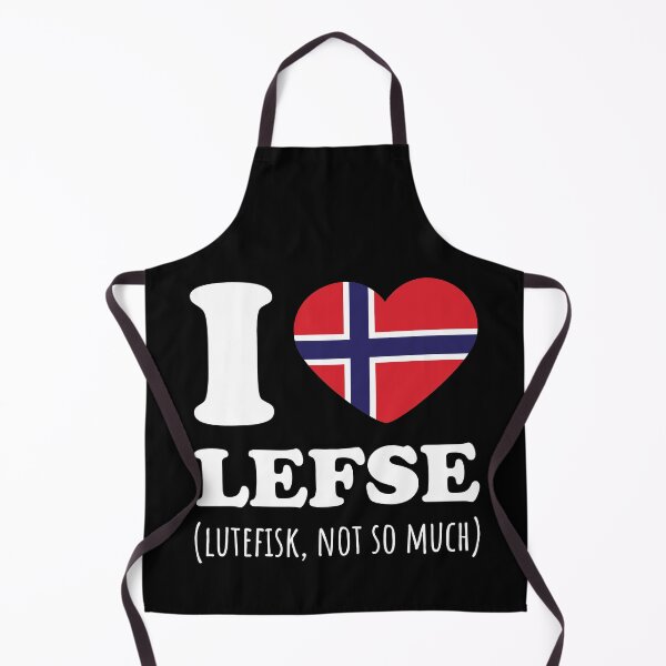 Item preview, I Love Lefse Lutefisk, Not So Much Norway Flag designed and sold by Huhnerdieb Apparel.