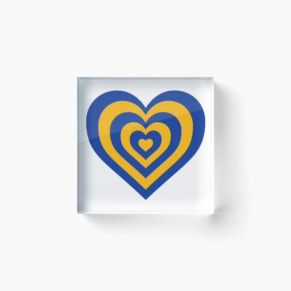 Artikelvorschau, Gold und Blau - Powerpuff Girls Retro Heart entworfen und verkauft von Liyanna Baloca.