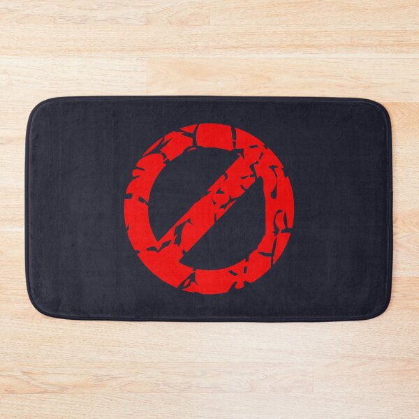 Item preview, Prohibited sign (crossed red circle) grunge everything funny designed and sold by SolidEarthArt.