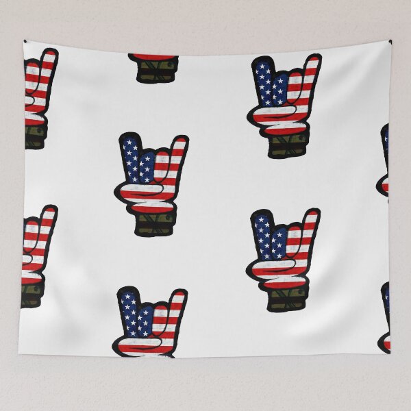 Item preview, Rock On USA hand sign designed and sold by ProArtzilla.