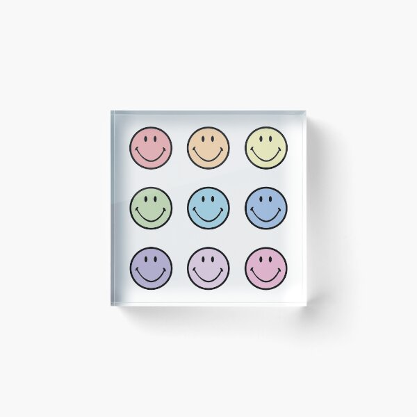 Aperçu de l'œuvre Visage heureux | Smiley | Happy Faces | Multicouleur créée et vendue par livingfor7art.