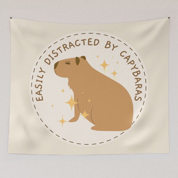 Item preview, Easily Distracted by Capybaras designed and sold by sunnySaraV.