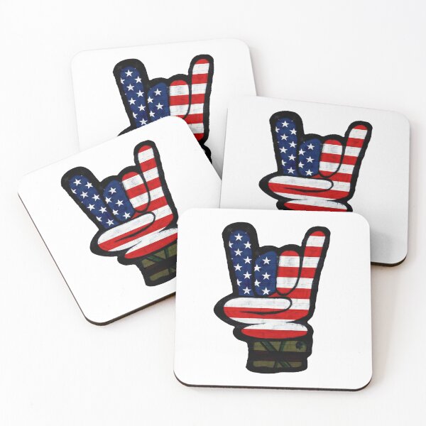 Item preview, Rock On USA hand sign designed and sold by ProArtzilla.