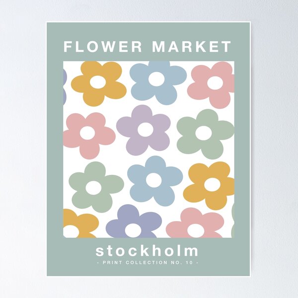 Item preview, Flower Market Pastel Art designed and sold by fempreneurco.