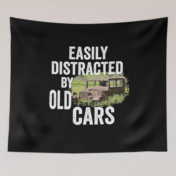 Item preview, Vintage designed; Easily distracted by old cars designed and sold by Department61.