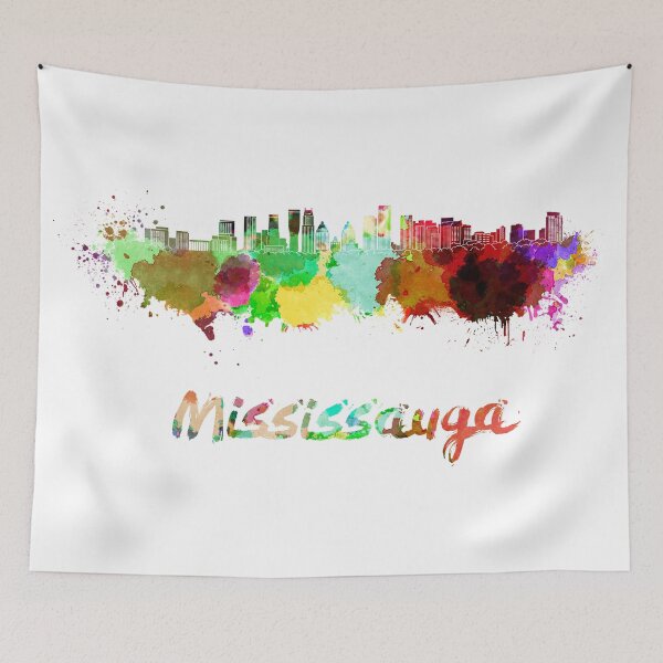Item preview, Mississauga skyline in watercolor designed and sold by paulrommer.