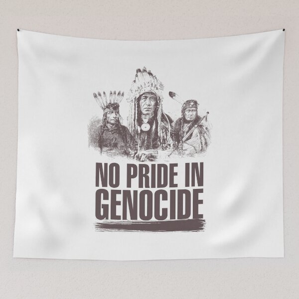 Item preview, No Pride In Genocide - Indigenous Lives Matter - Cancel Canada Day designed and sold by crazycollective.