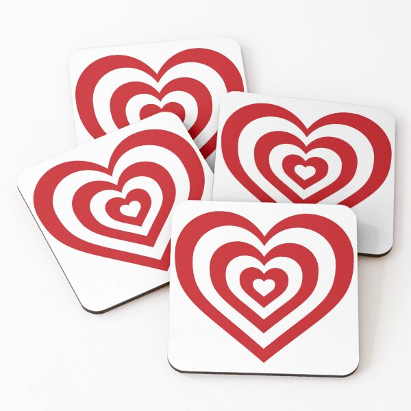 Item preview, Cardinal and White - Powerpuff Girls Retro Heart designed and sold by Liyanna Baloca.