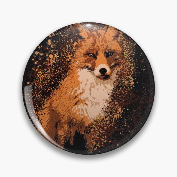 Item preview, Wilderness Fox - Wild Fox - Illustrated Fox - Painted Fox - Graphical designed and sold by therocketman.