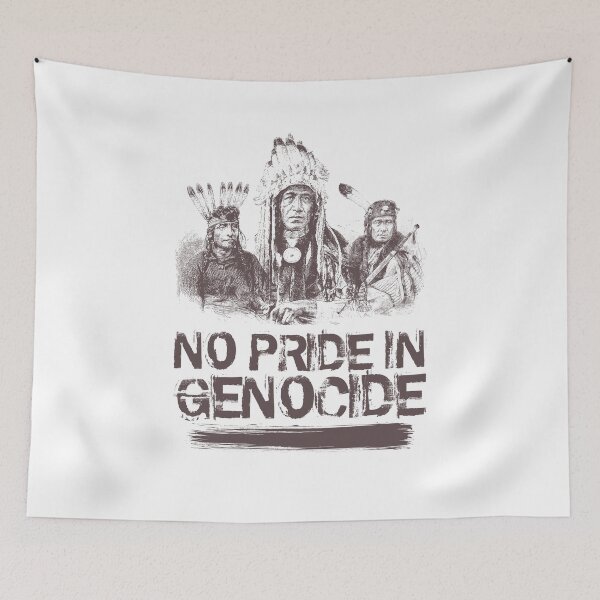 Item preview, No Pride In Genocide - Indigenous Lives Matter - Cancel Canada Day designed and sold by crazycollective.