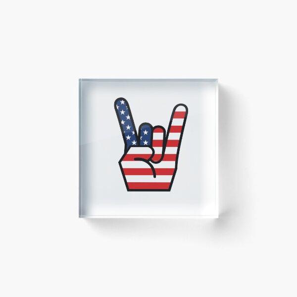Item preview, Rock On USA hand sign designed and sold by ProArtzilla.