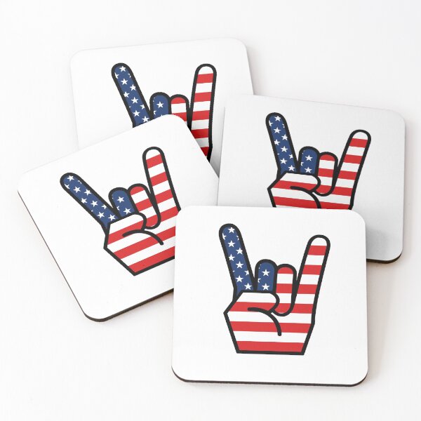Item preview, Rock On USA hand sign designed and sold by ProArtzilla.