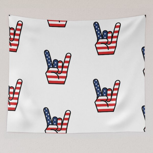 Item preview, Rock On USA hand sign designed and sold by ProArtzilla.