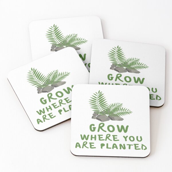 Item preview, Grow Where You Are Planted - Motivational Quotes designed and sold by josagallery.