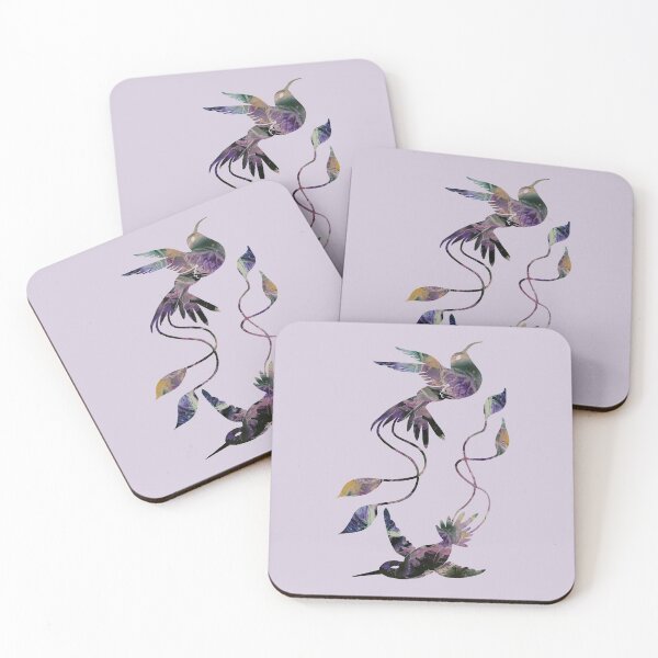 Item preview, Galaxy bubbles of purple energy abstract hummingbirds designed and sold by TitaCris.