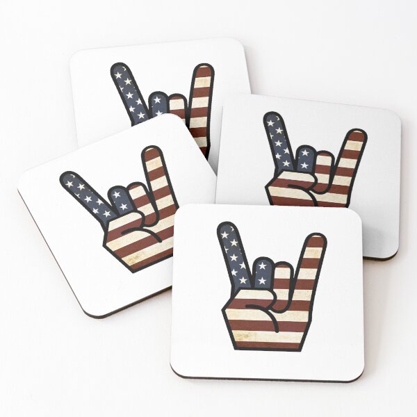 Item preview, Vintage Rock On USA hand sign designed and sold by ProArtzilla.