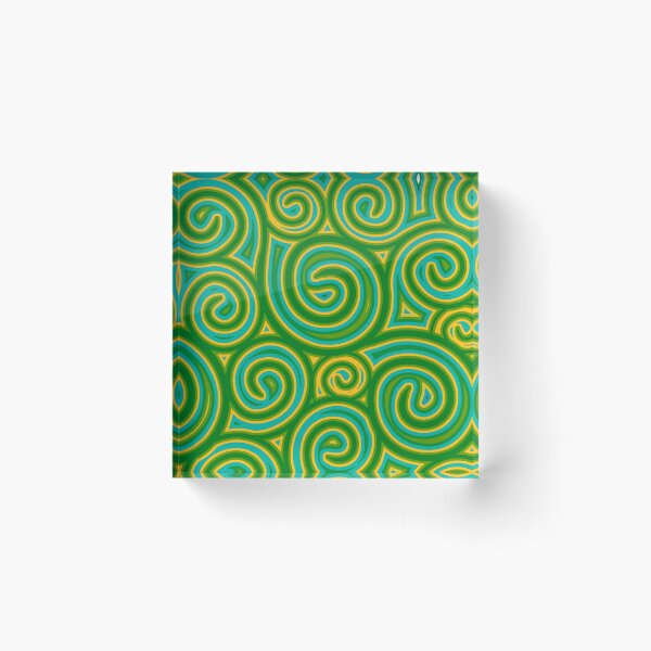 Item preview, Green Psychedelic Trippy Hippy Artwork designed and sold by Alondra.