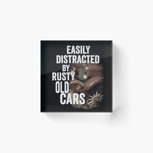 Item preview, Vintage designed; Easily distracted by rusty old cars designed and sold by Department61.