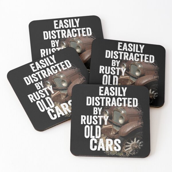 Item preview, Vintage designed; Easily distracted by rusty old cars designed and sold by Department61.