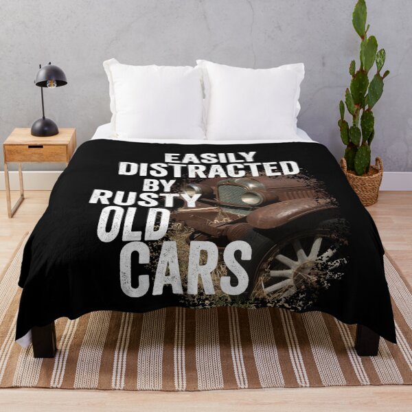 Item preview, Vintage designed; Easily distracted by rusty old cars designed and sold by Department61.