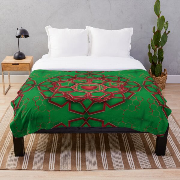 Item preview, Psychedelic Subliminal LSD Hexagons in Red and Green designed and sold by PsyStudioShop.