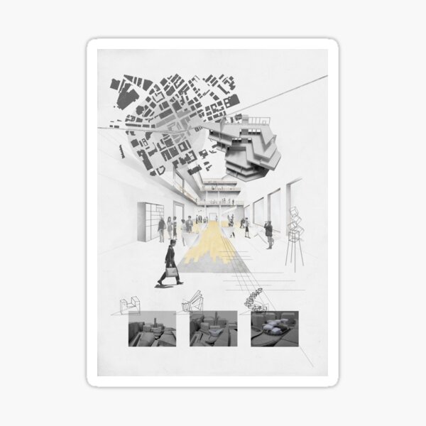 Vista previa del artículo con la obra «Arquitectura Resumen Cartel Detalle American Vibes», diseñado y vendido por A. P..
