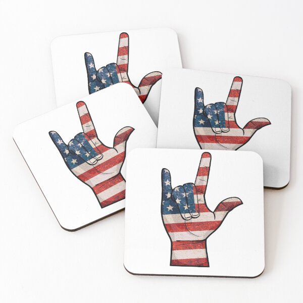 Item preview, Vintage Love You USA hand sign designed and sold by ProArtzilla.