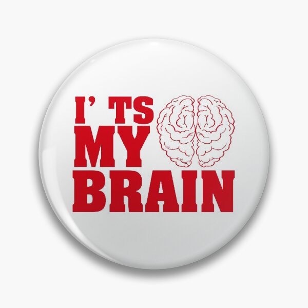 Item preview, I'ts My Brain, Red Brain designed and sold by SLGreenArrow.