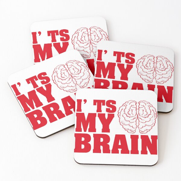 Item preview, I'ts My Brain, Red Brain designed and sold by SLGreenArrow.
