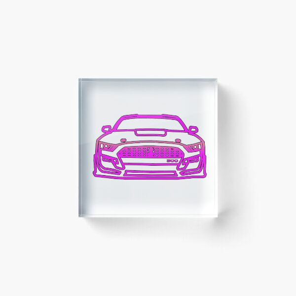 Item preview, 2021 Mustang  Shelby Outline in Hot Pink designed and sold by FabFreakShop.