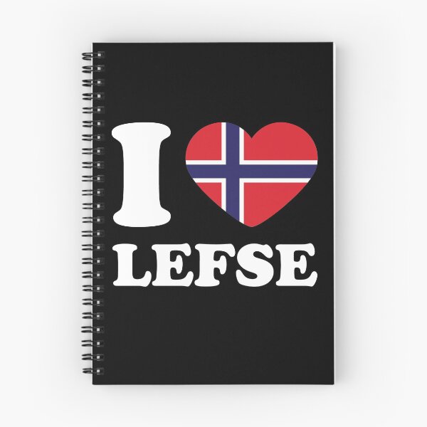 Item preview, I Love Lefse Norway Flag Heart designed and sold by Huhnerdieb Apparel.