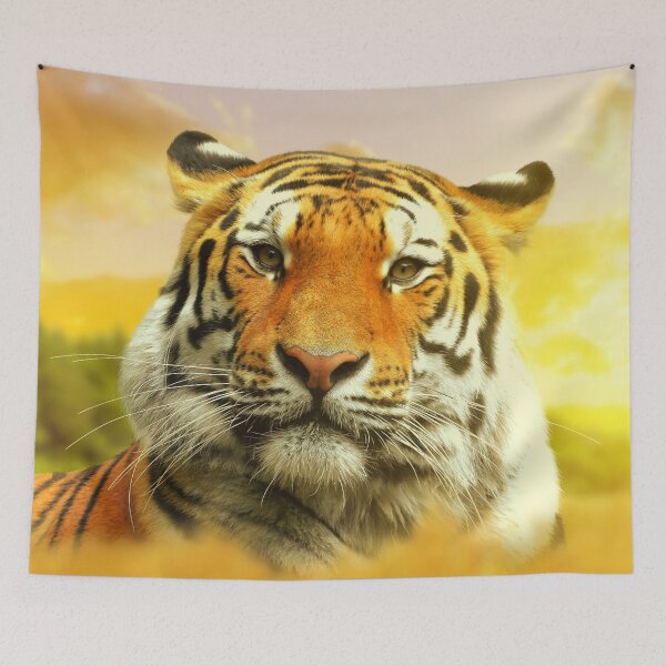 Item preview,  panoramic,panoramic wall art, panoramic canvas, Tapestries,Tapestry,throw blankets,tiger,animal, animals,tiger wall art,tiger artwork,tigers,wild,tiger art,tiger painting, designed and sold by eyesight4vision.